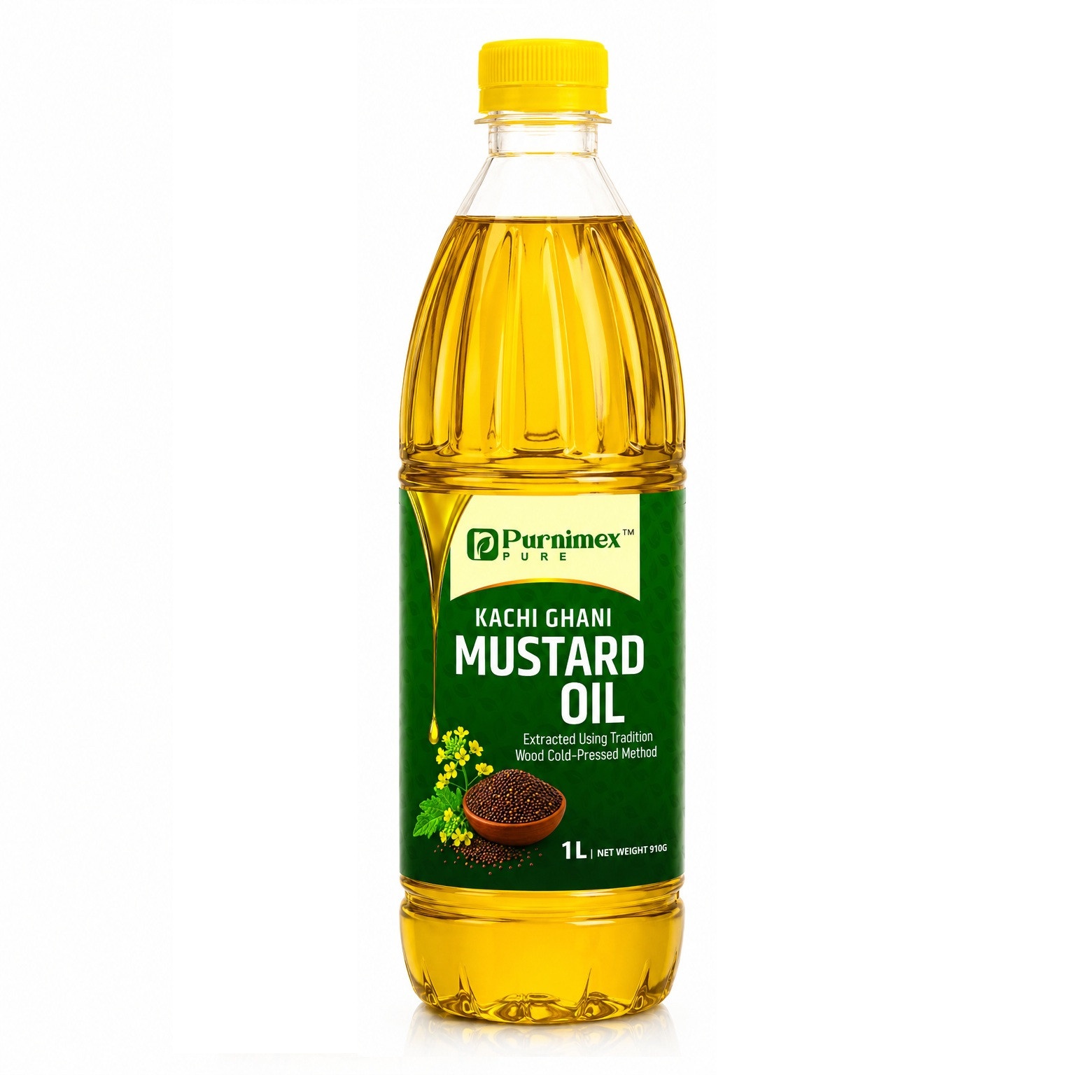 PURNIMEX PURE COLD-PRESSED MUSTARD OIL 1L